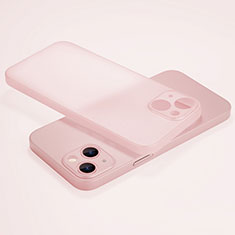 Custodia Ultra Sottile Trasparente Rigida Cover Opaca U02 per Apple iPhone 14 Rosa