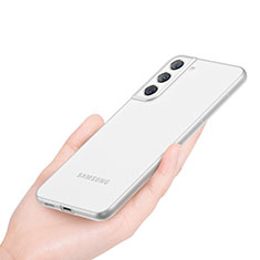 Custodia Ultra Sottile Trasparente Rigida Cover Opaca U02 per Samsung Galaxy S22 Plus 5G Bianco