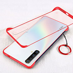 Custodia Ultra Sottile Trasparente Rigida Cover per Realme X50m 5G Rosso