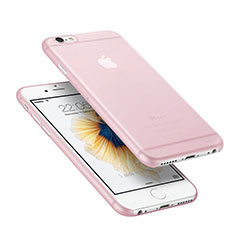 Custodia Ultra Sottile Trasparente Rigida Opaca per Apple iPhone 6 Plus Rosa