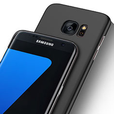 Custodia Ultra Sottile Trasparente Rigida Opaca per Samsung Galaxy S7 Edge G935F Nero