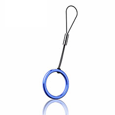 Laccetto da Polso Cordino da Polso Cinghia Cordino Mano con Anello R02 per Accessories Da Cellulare Cavi Blu