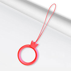Laccetto da Polso Cordino da Polso Cinghia Cordino Mano con Anello R07 per Sony Xperia 1 V Rosso