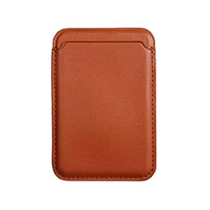 Lusso Pelle Portafoglio con Mag-Safe Magnetic per Apple iPhone 12 Pro Max Marrone