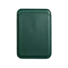 Lusso Pelle Portafoglio con Mag-Safe Magnetic per Apple iPhone 12 Verde