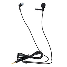 Microfono Mini Stereo Karaoke 3.5mm K05 per Handy Zubehoer Eingabestifte Nero