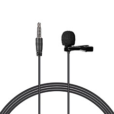 Microfono Mini Stereo Karaoke 3.5mm K08 per Apple iPad Pro 11 2022 Nero