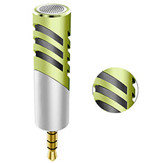Microfono Mini Stereo Karaoke 3.5mm M09 per Sharp Aquos R6 Verde