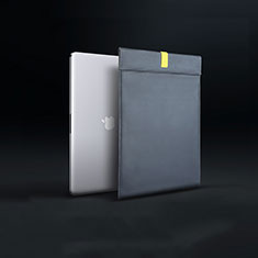 Morbido Pelle Custodia Marsupio Tasca L03 per Apple MacBook Pro 15 pollici Nero