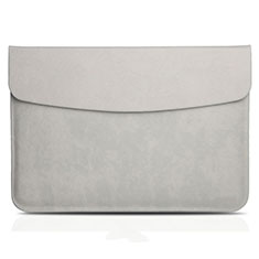 Morbido Pelle Custodia Marsupio Tasca L06 per Apple MacBook Air 13.3 pollici (2018) Grigio