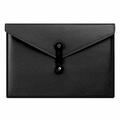 Morbido Pelle Custodia Marsupio Tasca L08 per Apple MacBook Pro 13 pollici (2020) Nero