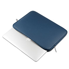 Morbido Pelle Custodia Marsupio Tasca L16 per Apple MacBook Air 13.3 pollici (2018) Blu
