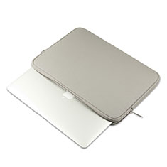 Morbido Pelle Custodia Marsupio Tasca L16 per Apple MacBook Air 13 pollici (2020) Grigio