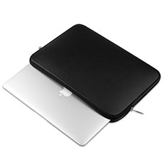 Morbido Pelle Custodia Marsupio Tasca L16 per Apple MacBook Pro 13 pollici Nero