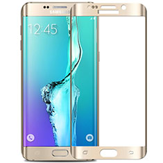 Pellicola in Vetro Temperato Protettiva Integrale Proteggi Schermo Film F02 per Samsung Galaxy S6 Edge+ Plus SM-G928F Bianco