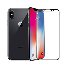 Pellicola in Vetro Temperato Protettiva Integrale Proteggi Schermo Film F05 per Apple iPhone X Nero