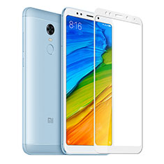 Pellicola in Vetro Temperato Protettiva Integrale Proteggi Schermo Film per Xiaomi Redmi 5 Plus Bianco