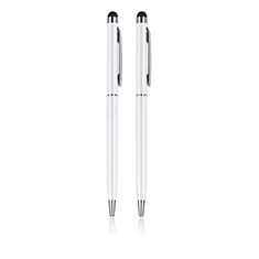 Penna Pennino Pen Touch Screen Capacitivo Universale 2PCS H05 per Accessories Da Cellulare Cavi Bianco