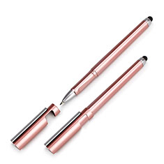 Penna Pennino Pen Touch Screen Capacitivo Universale H05 per Wiko Power U10 Oro Rosa