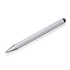 Penna Pennino Pen Touch Screen Capacitivo Universale P08 per Oppo Reno10 Pro 5G Argento
