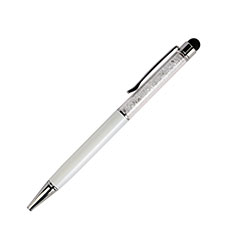 Penna Pennino Pen Touch Screen Capacitivo Universale P09 per Handy Zubehoer Geldboerse Ledertaschen Bianco