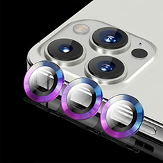 Protettiva della Fotocamera Vetro Temperato Proteggi Schermo C08 per Apple iPhone 15 Pro Viola