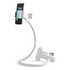 Sostegno Cellulari Flessibile Supporto Smartphone Universale T11 per Samsung Galaxy S6 Edge+ Plus Bianco