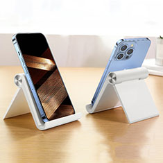 Sostegno Cellulari Supporto Smartphone Universale N16 per Oppo Find X3 Pro Bianco