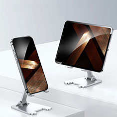 Sostegno Cellulari Supporto Smartphone Universale N23 per Samsung Galaxy S6 Edge+ Plus Argento