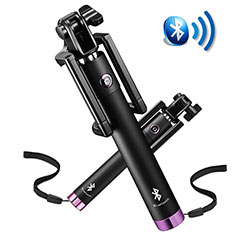 Sostegnotile Bluetooth Selfie Stick Allungabile Bastone Selfie Universale S14 per Realme 8 5G Viola