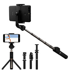 Sostegnotile Bluetooth Selfie Stick Allungabile Bastone Selfie Universale S23 per Accessories Da Cellulare Tappi Antipolvere Nero