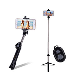Sostegnotile Bluetooth Selfie Stick Allungabile Bastone Selfie Universale S24 per Samsung Galaxy A12 Nacho Nero