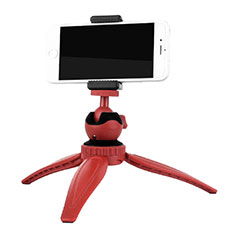 Sostegnotile Bluetooth Selfie Stick Tripode Allungabile Bastone Selfie Universale T09 per Accessories Da Cellulare Tappi Antipolvere Rosso