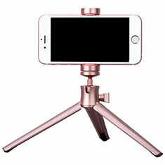 Sostegnotile Bluetooth Selfie Stick Tripode Allungabile Bastone Selfie Universale T10 per Handy Zubehoer Mikrofon Fuer Smartphone Oro Rosa