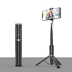 Sostegnotile Bluetooth Selfie Stick Tripode Allungabile Bastone Selfie Universale T26 per Vivo Y35 4G Nero