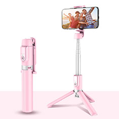 Sostegnotile Bluetooth Selfie Stick Tripode Allungabile Bastone Selfie Universale T28 per Realme 8 5G Rosa