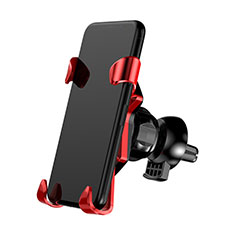 Supporto Cellulare Da Auto Bocchette Aria Universale A03 per Samsung Galaxy Note 4 Rosso