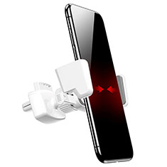 Supporto Cellulare Da Auto Bocchette Aria Universale A05 per Samsung Galaxy S20 Plus Bianco