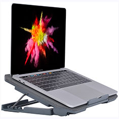 Supporto per Latpop Sostegnotile Notebook Ventola Raffreddamiento Stand USB Dissipatore Da 9 a 16 Pollici Universale M16 per Apple MacBook Air 11 pollici Grigio