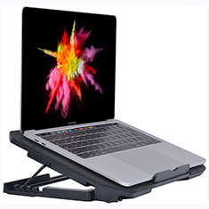 Supporto per Latpop Sostegnotile Notebook Ventola Raffreddamiento Stand USB Dissipatore Da 9 a 16 Pollici Universale M16 per Samsung Galaxy Book S 13.3 SM-W767 Nero