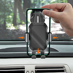 Supporto Sostegno Cellulari Con Ventosa Da Auto Universale BS8 per Accessoires Telephone Mini Haut Parleur Nero