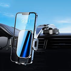 Supporto Sostegno Cellulari Con Ventosa Da Auto Universale BY5 per Samsung Galaxy Note 4 Nero