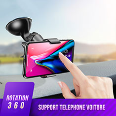Supporto Sostegno Cellulari Con Ventosa Da Auto Universale H07 per Samsung Galaxy A7 2017 Nero