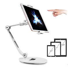 Supporto Tablet PC Flessibile Sostegno Tablet Universale H08 per Apple iPad Mini 2 Bianco