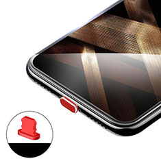 Tappi Antipolvere Anti-dust Lightning USB Jack Antipolvere H02 per Apple iPhone 11 Pro Max Rosso