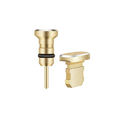 Tappi Antipolvere Anti-dust Lightning USB Jack Antipolvere J01 per Apple New iPad 9.7 (2018) Oro