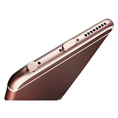 Tappi Antipolvere Anti-dust Lightning USB Jack Antipolvere J02 per Apple iPhone Xs Max Oro Rosa