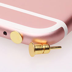 Tappi Antipolvere Jack Cuffie 3.5mm Anti-dust Android Apple Anti Polvere Universale D03 per Sony Xperia 1 IV SO-51C Oro