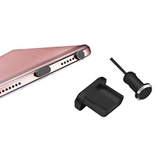 Tappi Antipolvere USB-B Jack Anti-dust Android Anti Polvere Universale H01 per Samsung Galaxy S6 Edge+ Plus Nero