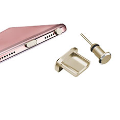 Tappi Antipolvere USB-B Jack Anti-dust Android Anti Polvere Universale H01 per Sony Xperia 1 IV SO-51C Oro